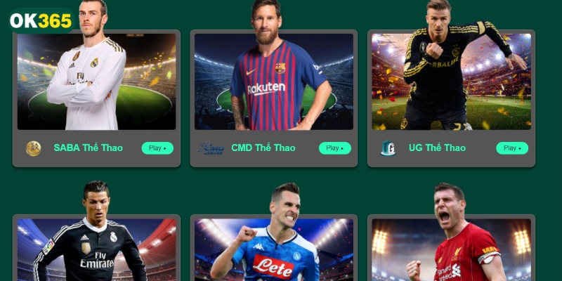 OK365 mang đến hệ thống cá cược thể thao