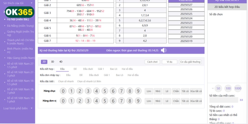 Nhiều loại cược đa dạng